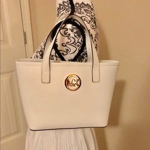 Michael Kors small leather tote.